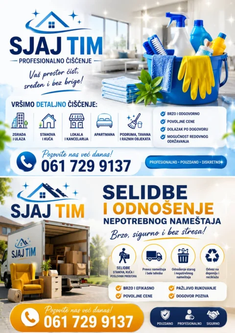 SELIDBE I ODVOŽENJE ŠUTA I NAMEŠTAJA 🚚